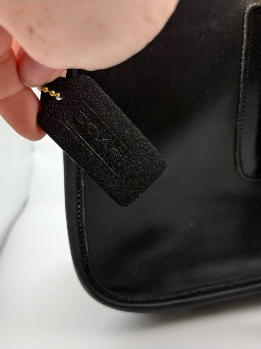 Vintage coach skinny flight bag black  1994